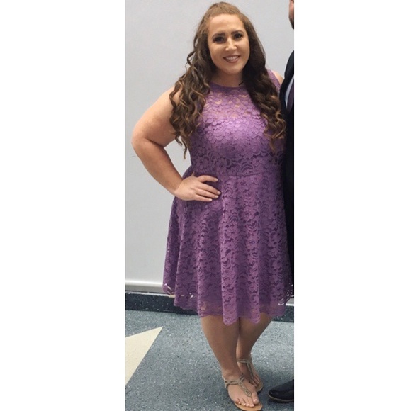 David's Bridal Dresses & Skirts - Davids Bridal Lace Bridesmaids Dress in Wisteria